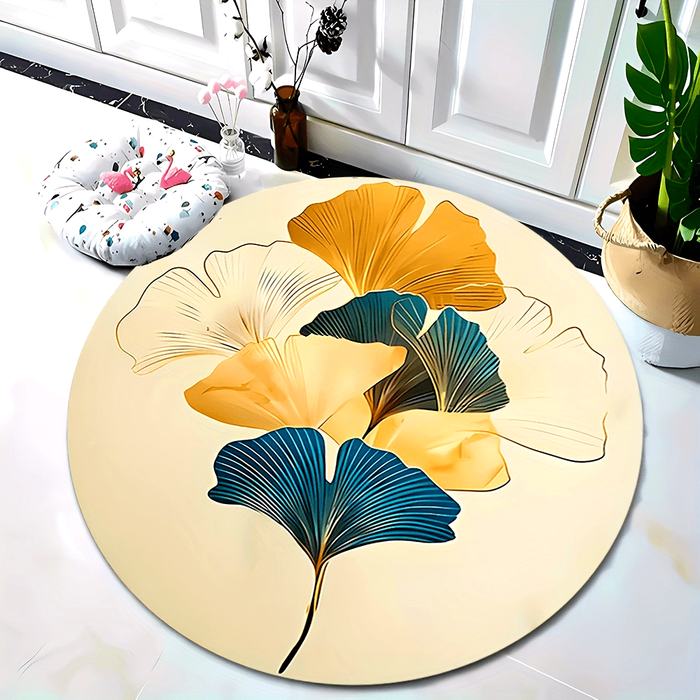 Wholesale Commercial Printing - Modern Art Ginkgo Biloba Circular Area