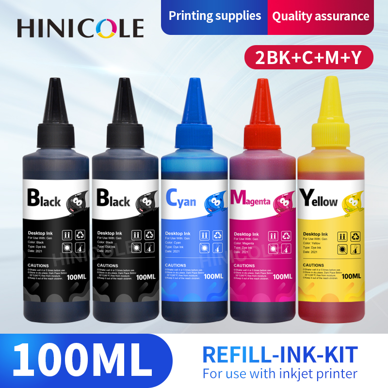 Sublimation Ink 100Ml - HINICOLE 100ML Universal Refill Ink kit