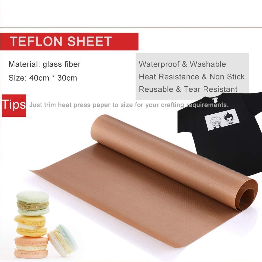Heat Press Teflon Sheet - Te-flon Sheet for Heat Press, 1