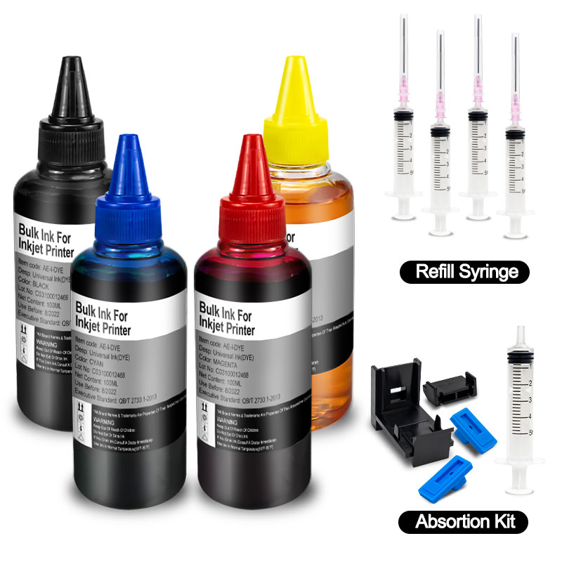 Sublimation Ink 100Ml - Universal Printer Refill Ink kit For
