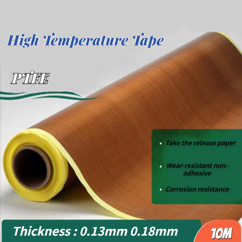 Heat Press Teflon Sheet - 10M PTFE High Temperature Resistance Adhesive