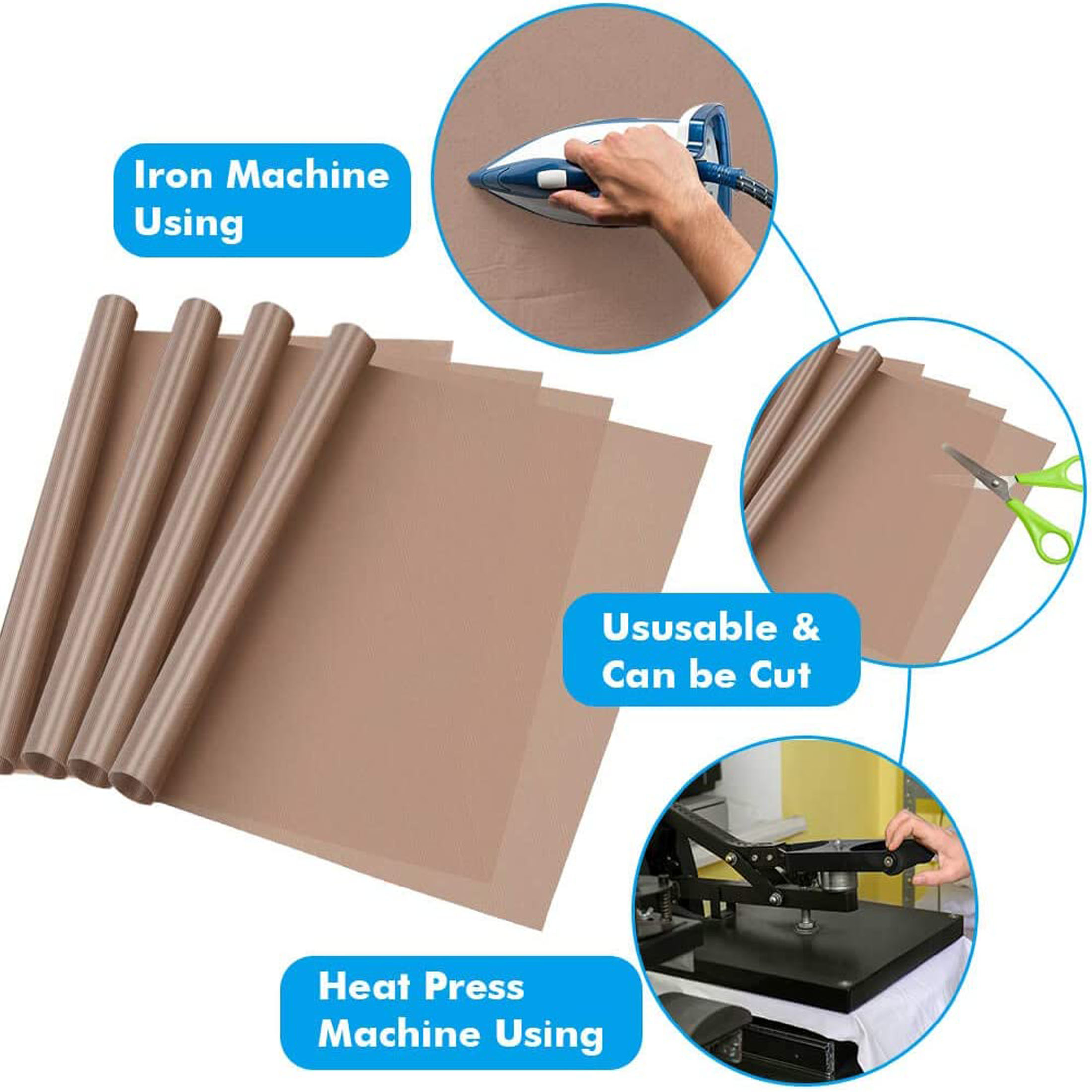 Polytetrafluoroethylene Film I - Heat Press Teflon Sheet review and price