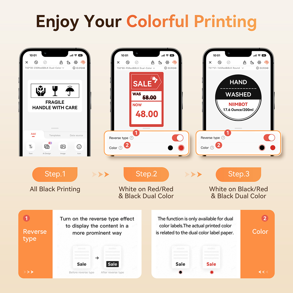 Niimbot B21 PRO Red Black Colo - Commercial Printing Business review and price