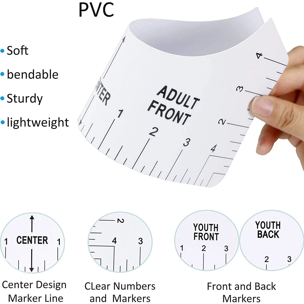 8Pcs PVC V-neck Ruler Neck Rul - Heat Press Teflon Sheet review and price
