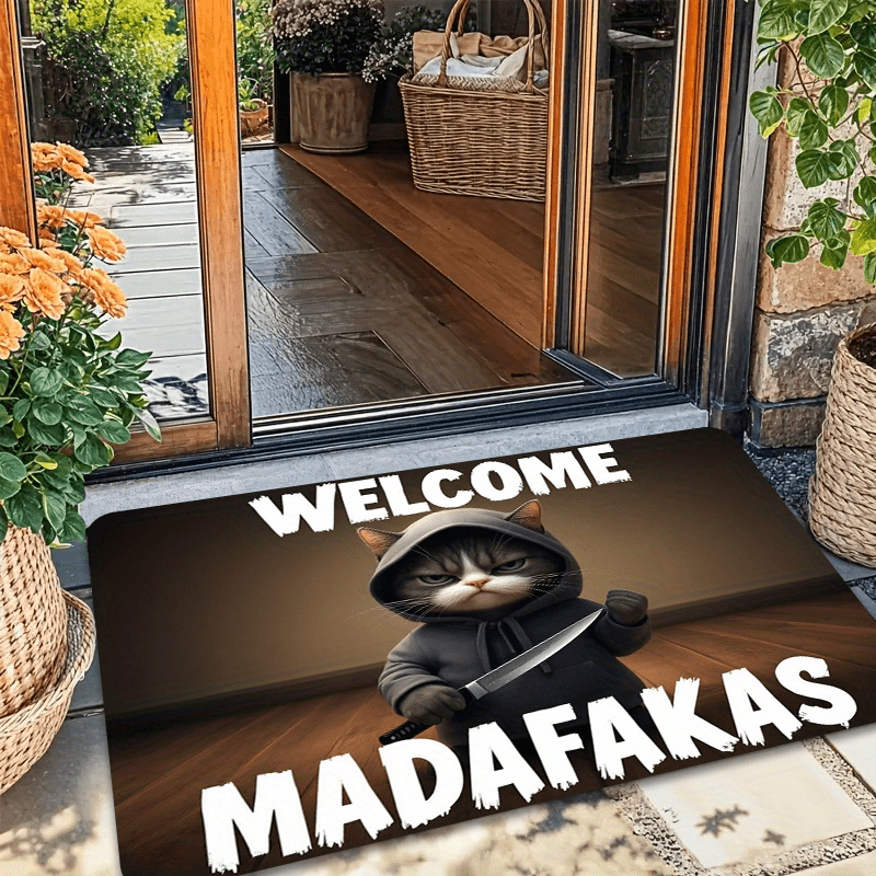 Funny Cat with Knife Graphic F - Commercial Printing And Graphics review and price