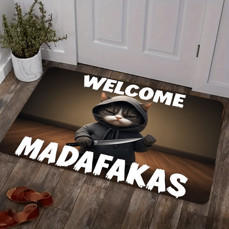 Funny Cat with Knife Graphic F - Commercial Printing And Graphics review and price
