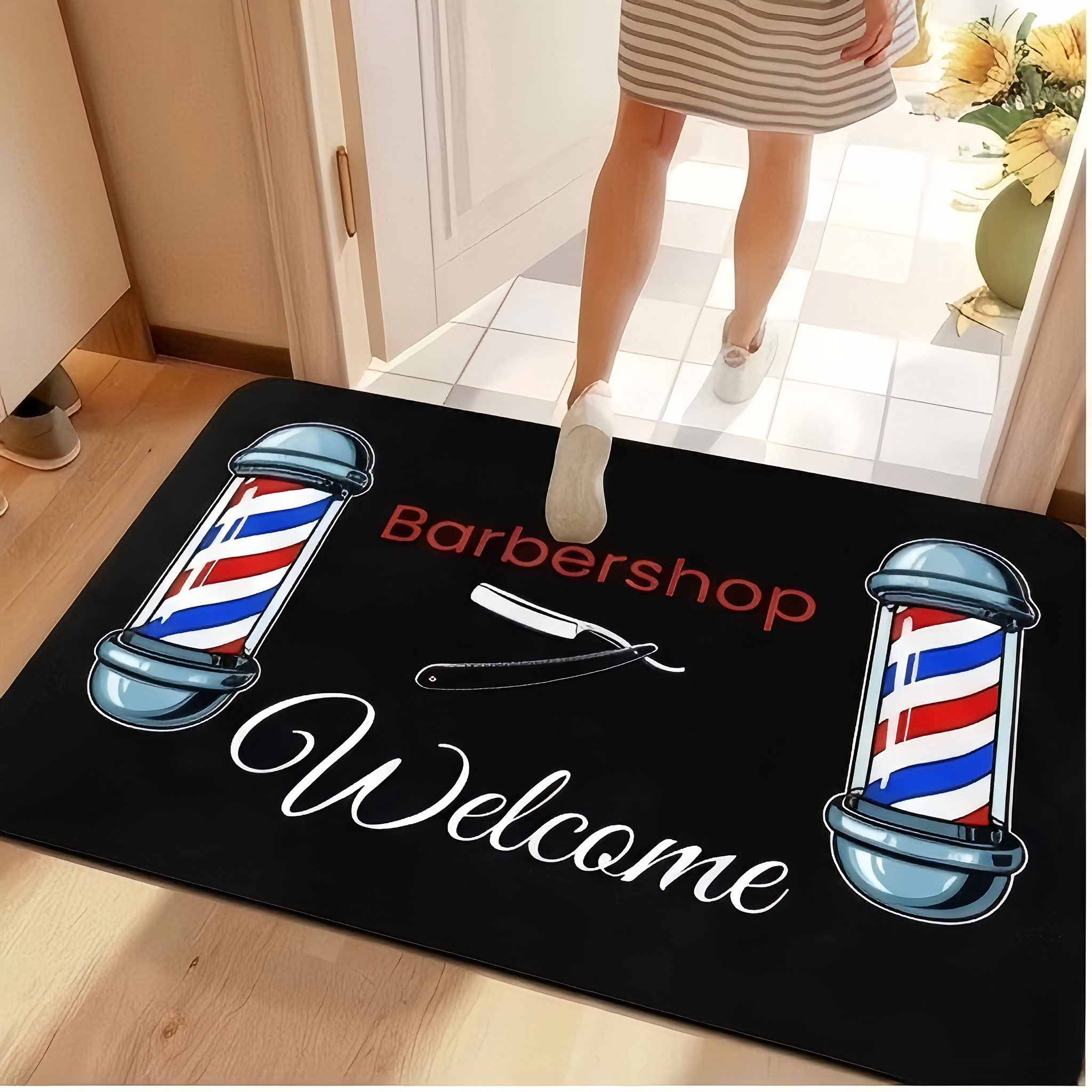 Barbershop pole welcome graphi - Commercial Printing And Graphics review and price
